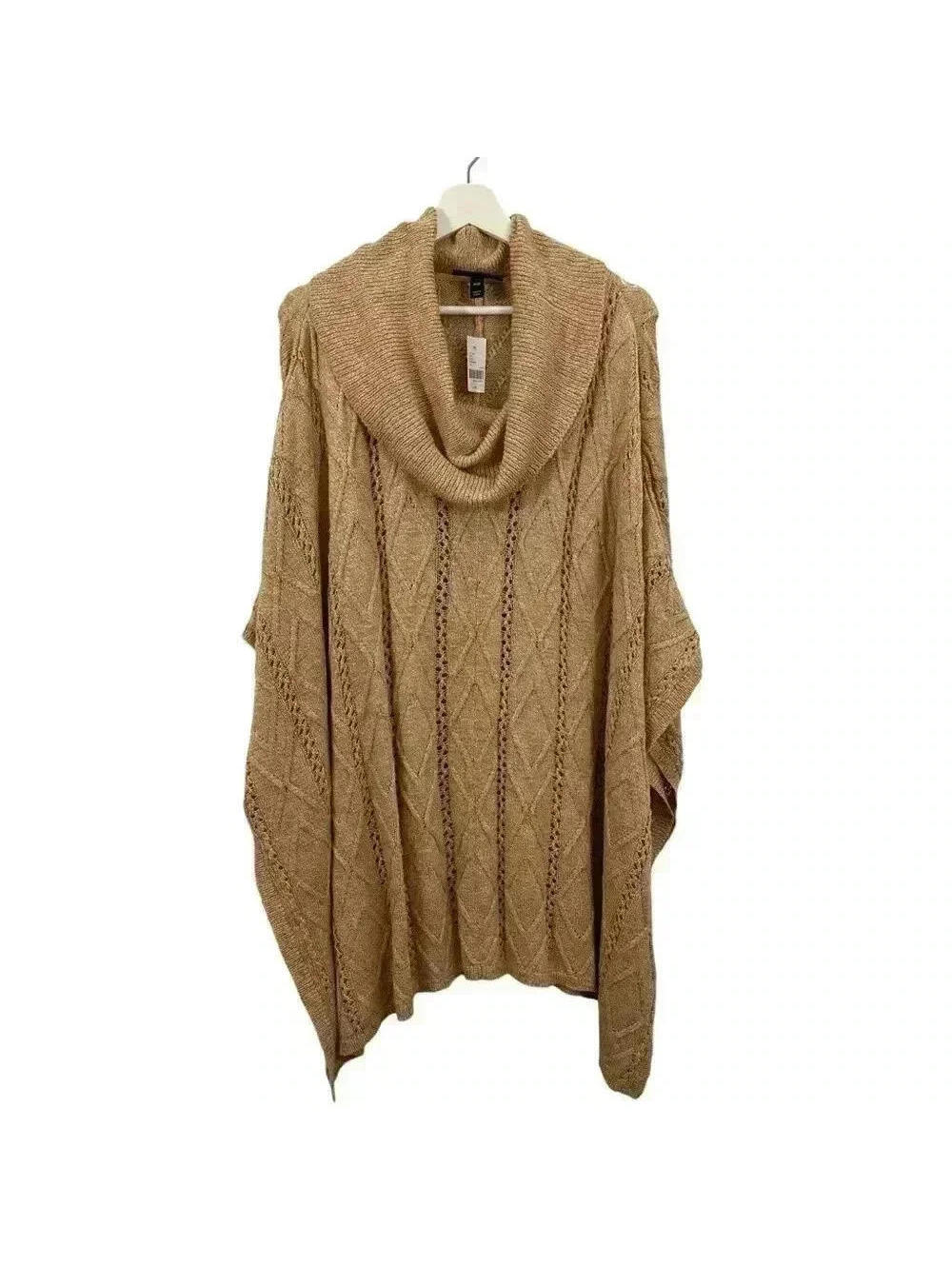 NWT Lane Bryant Women’s Cowl Neck Poncho Size 14/20